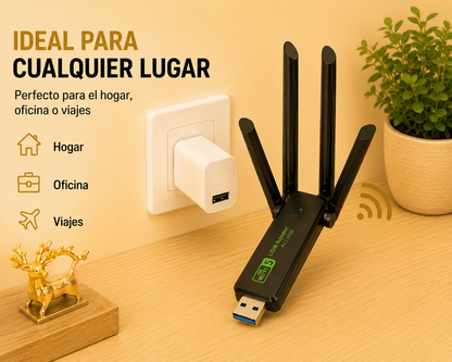 Antena WiFi Satélite Turbo de Alta Potencia